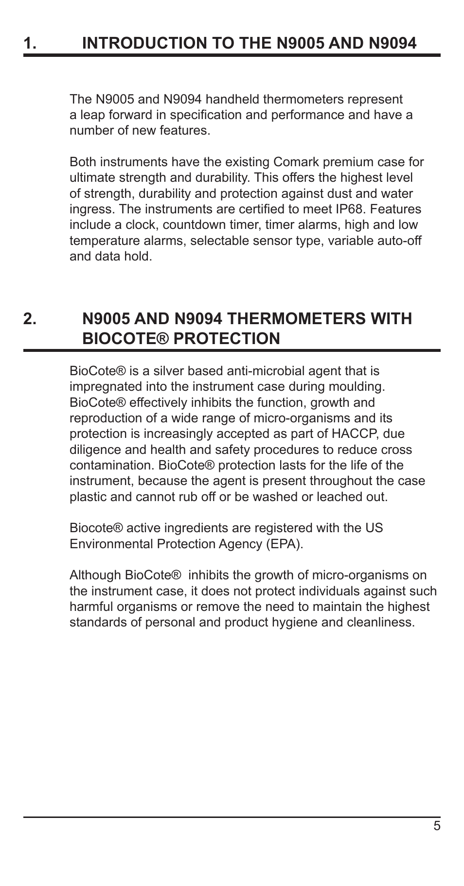 Comark N9005 User Manual | Page 6 / 18