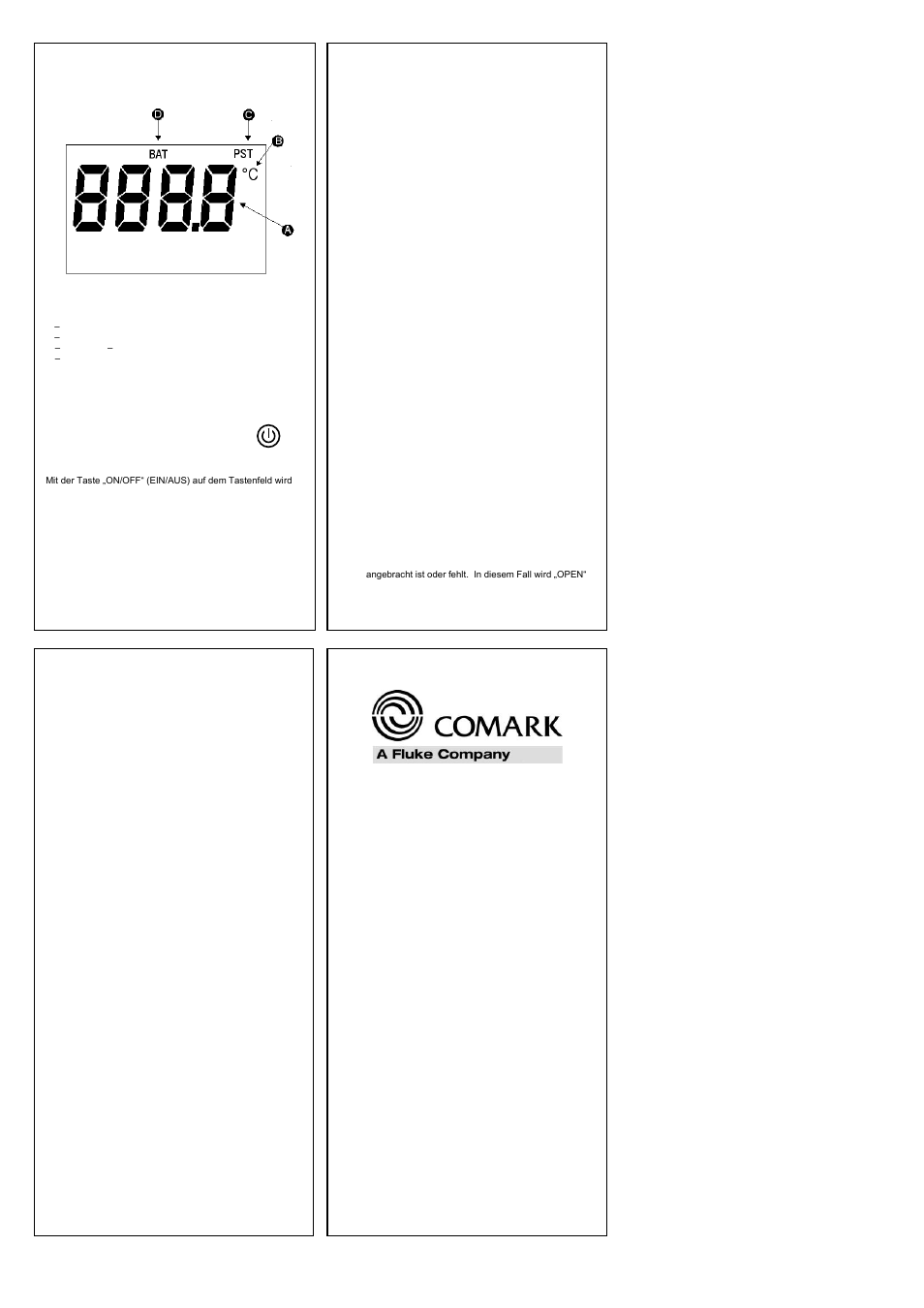 Comark Catercheck3 User Manual | Page 4 / 6