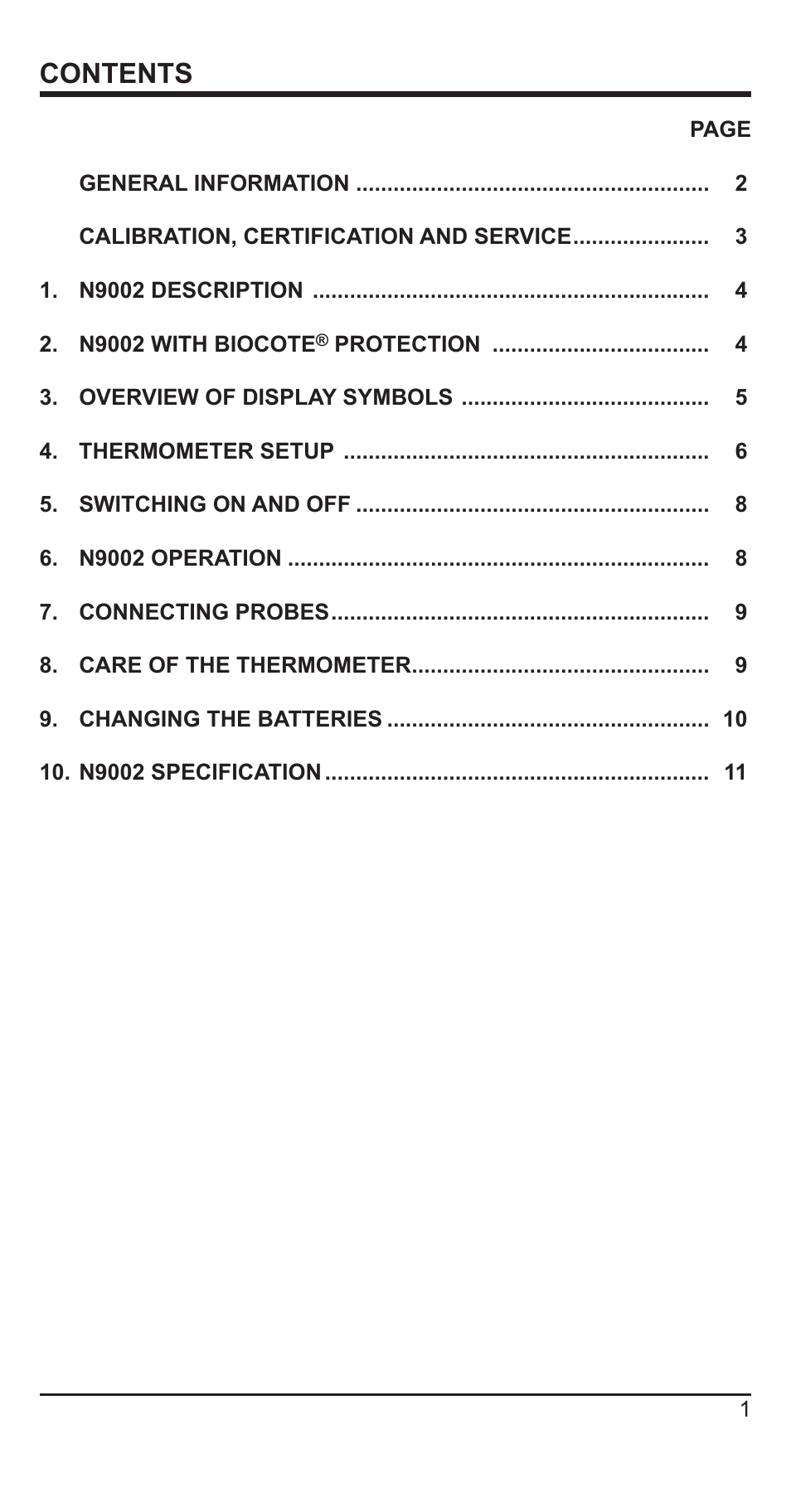 Comark N9002 User Manual | Page 2 / 14