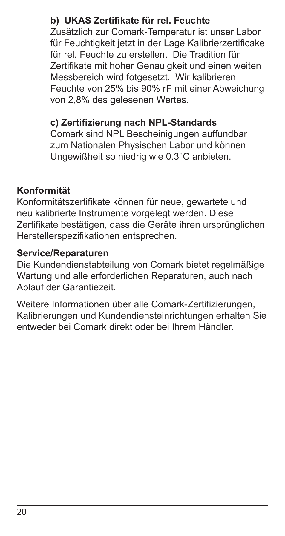Comark KM340 User Manual | Page 21 / 42