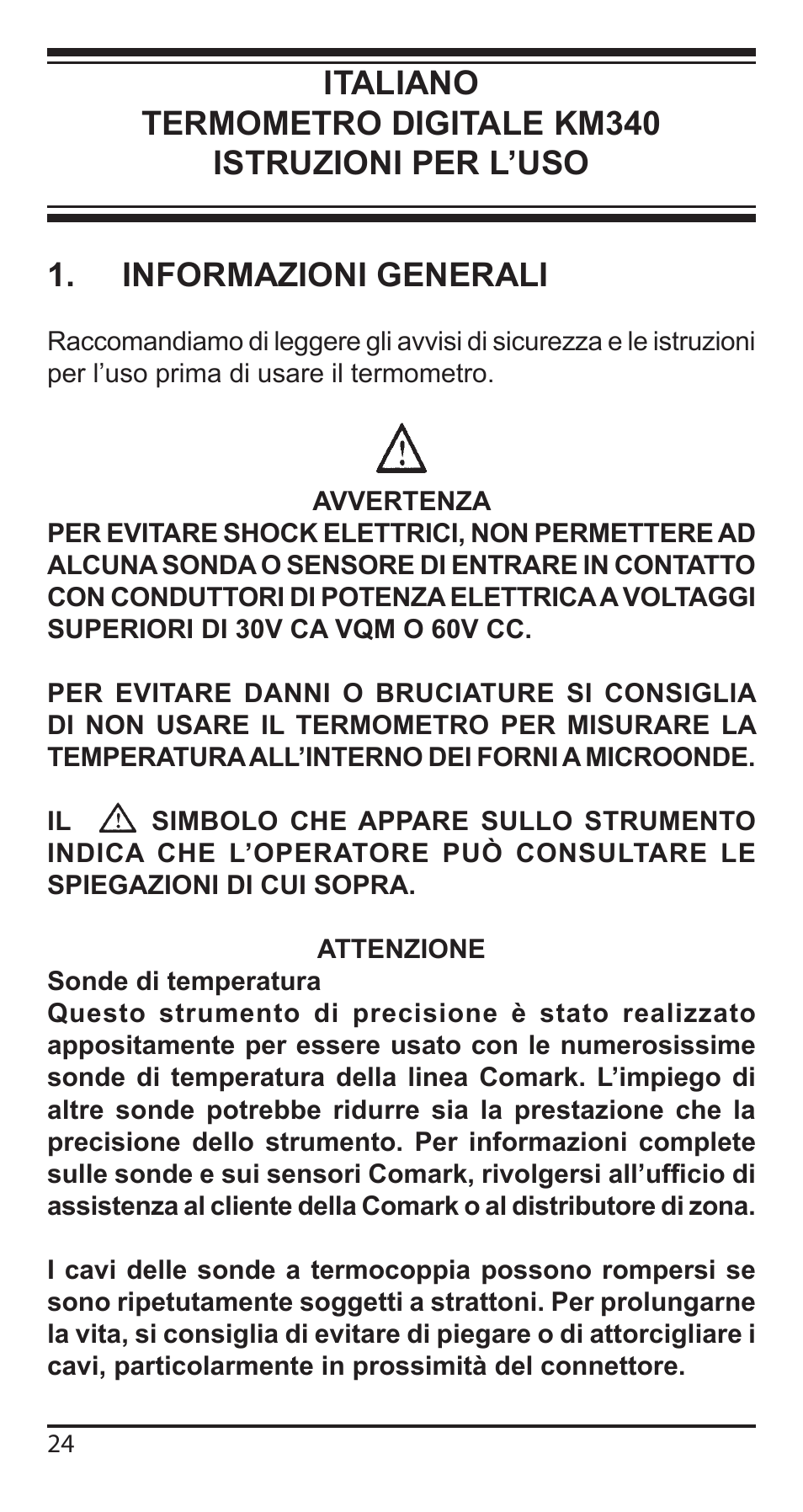 Comark KM340 User Manual | Page 25 / 42