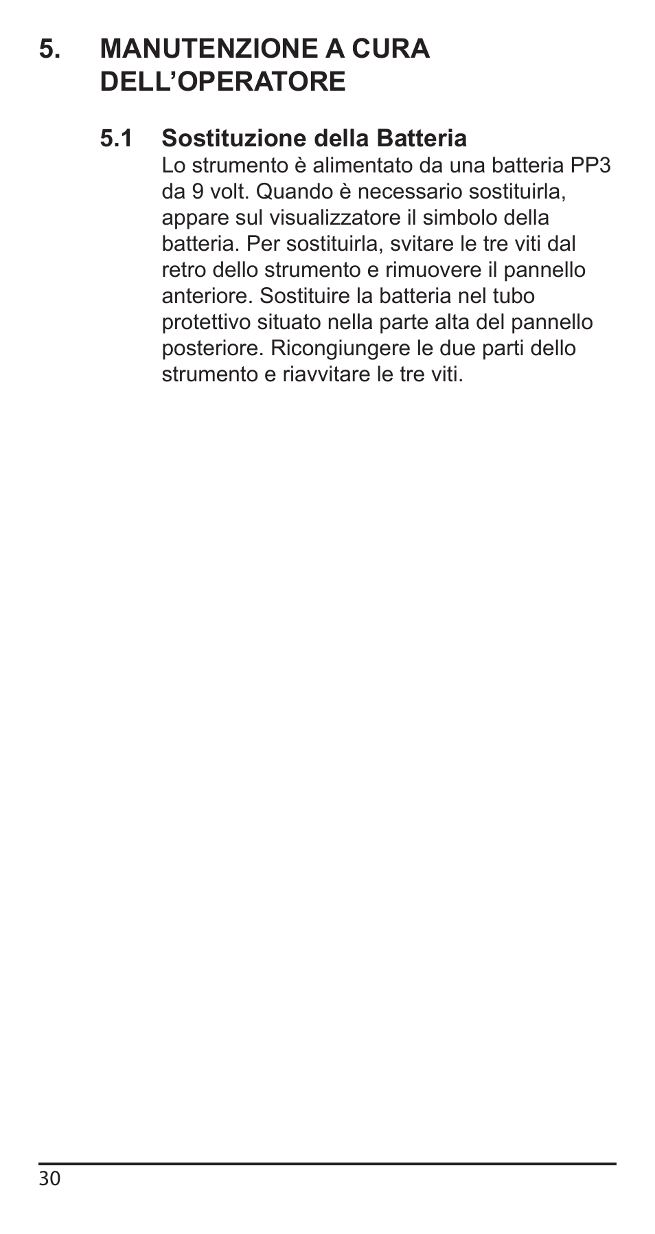 Manutenzione a cura dell’operatore | Comark KM340 User Manual | Page 31 / 42