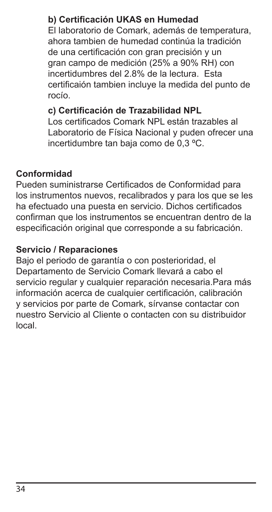 Comark KM340 User Manual | Page 35 / 42