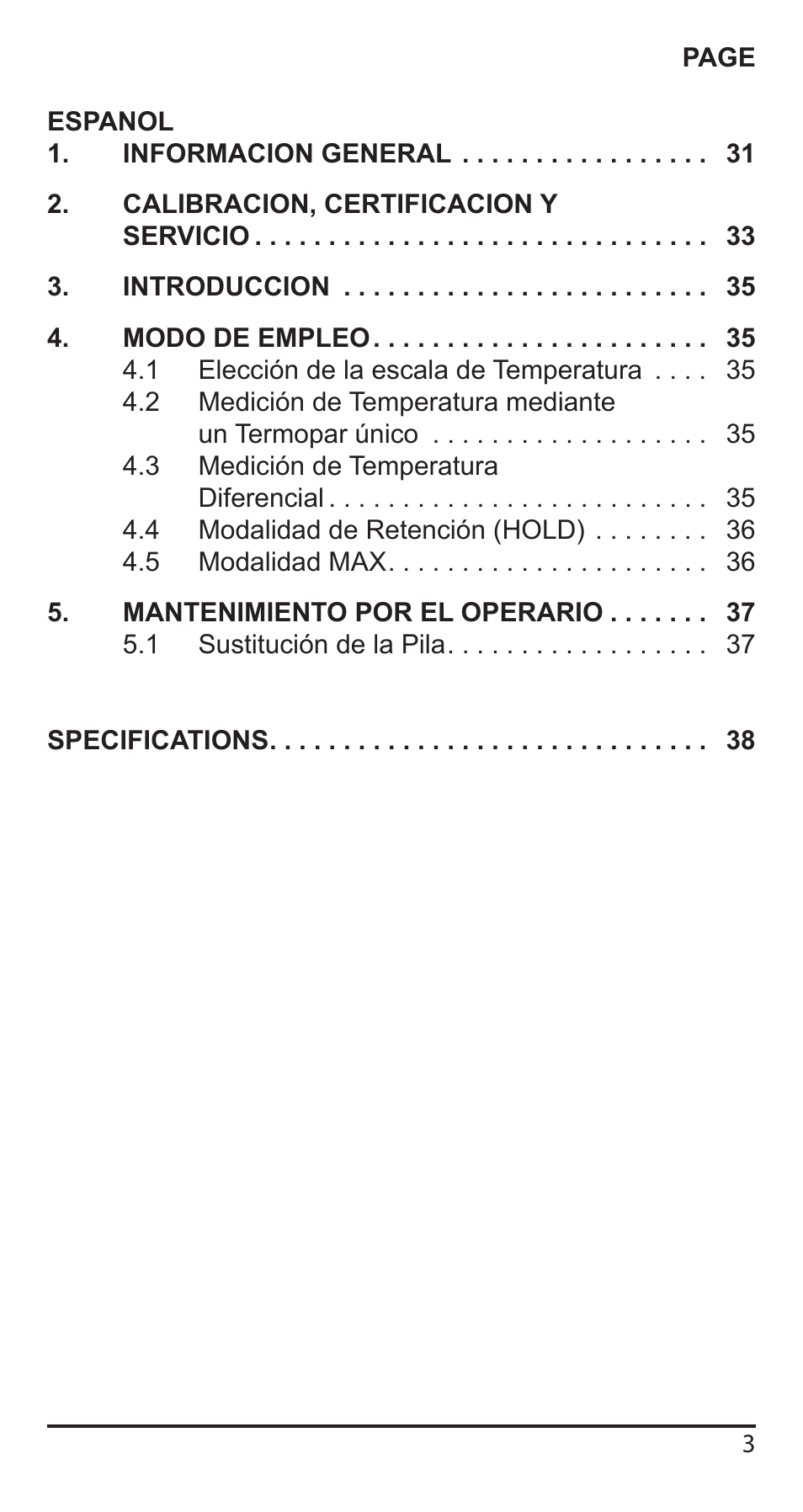 Comark KM340 User Manual | Page 4 / 42