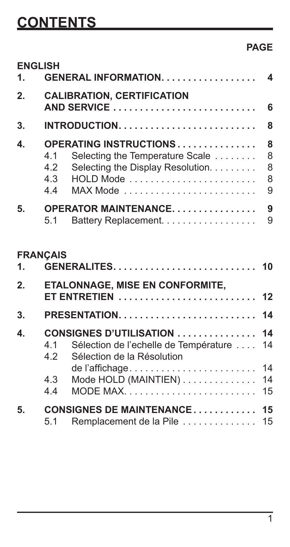 Comark KM330 User Manual | Page 2 / 42