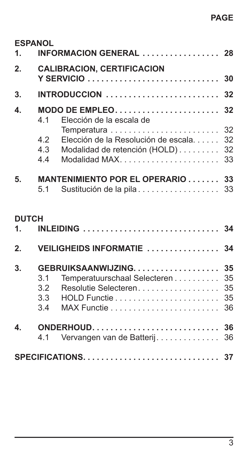 Comark KM330 User Manual | Page 4 / 42