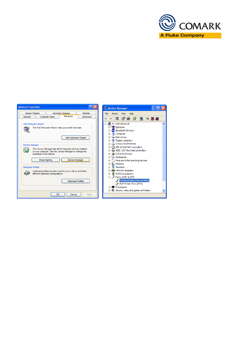 Comark N5001 Auditor Software User Manual | 2 pages