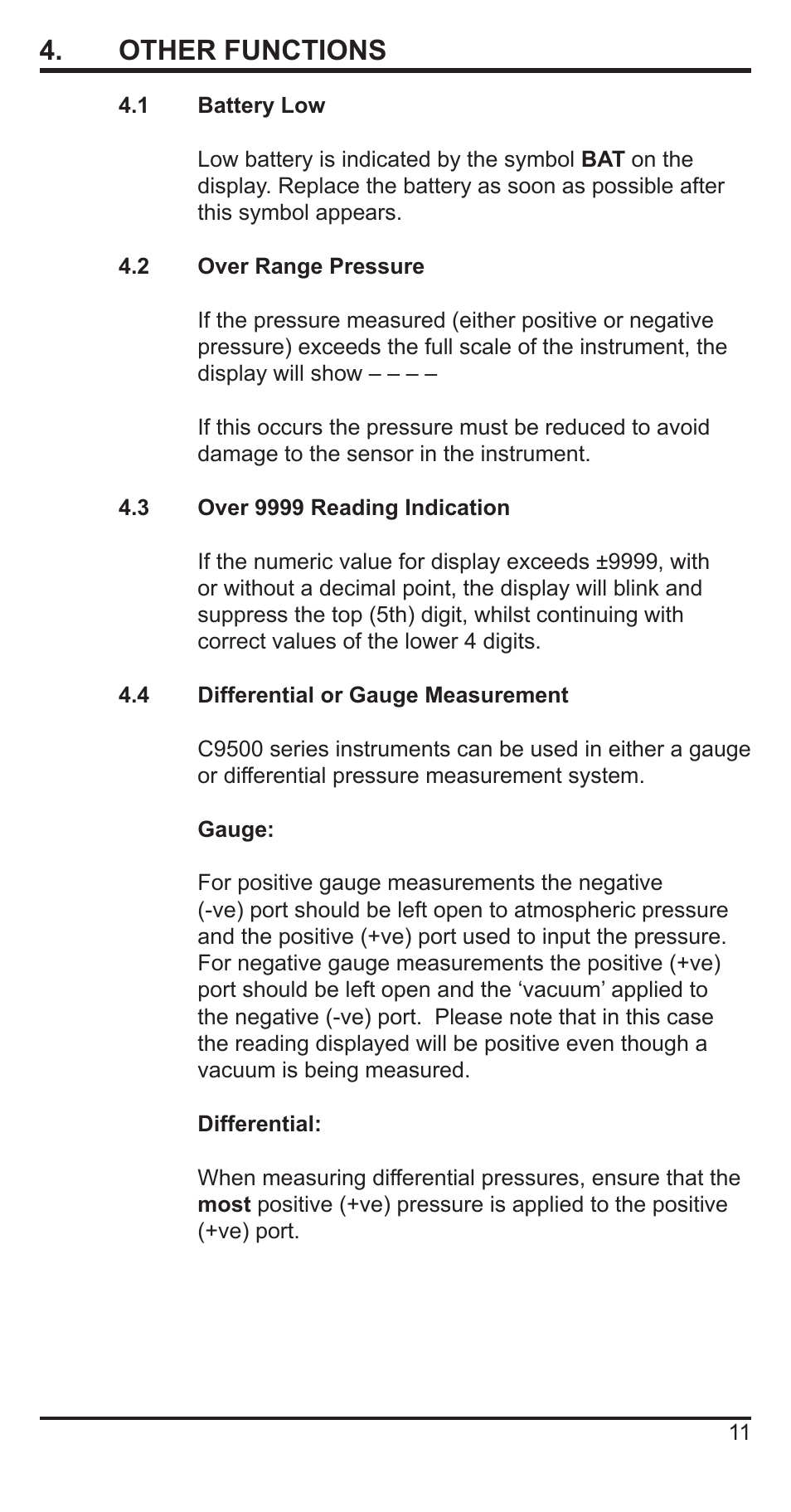 4 . other functions | Comark C9551 User Manual | Page 12 / 54