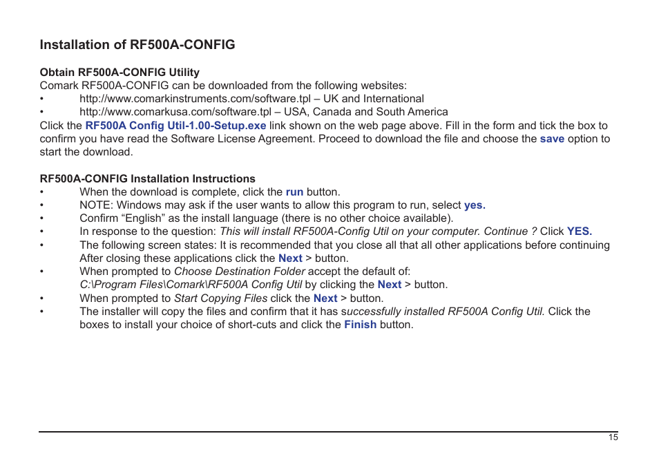 Comark RF500A User Manual | Page 16 / 66