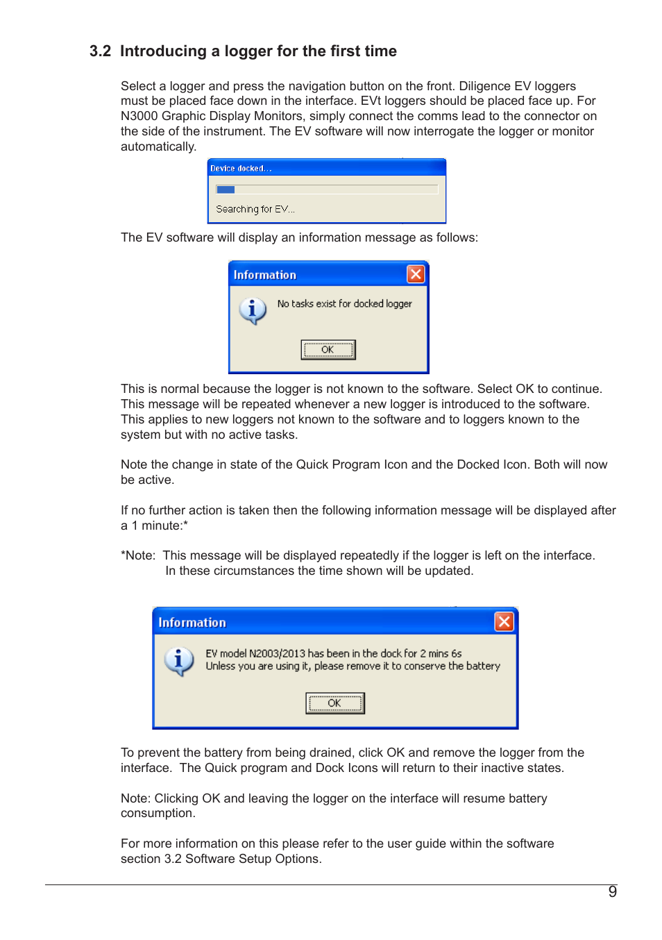 2 introducing a logger for the first time | Comark EV SOFTWARE User Manual | Page 10 / 26