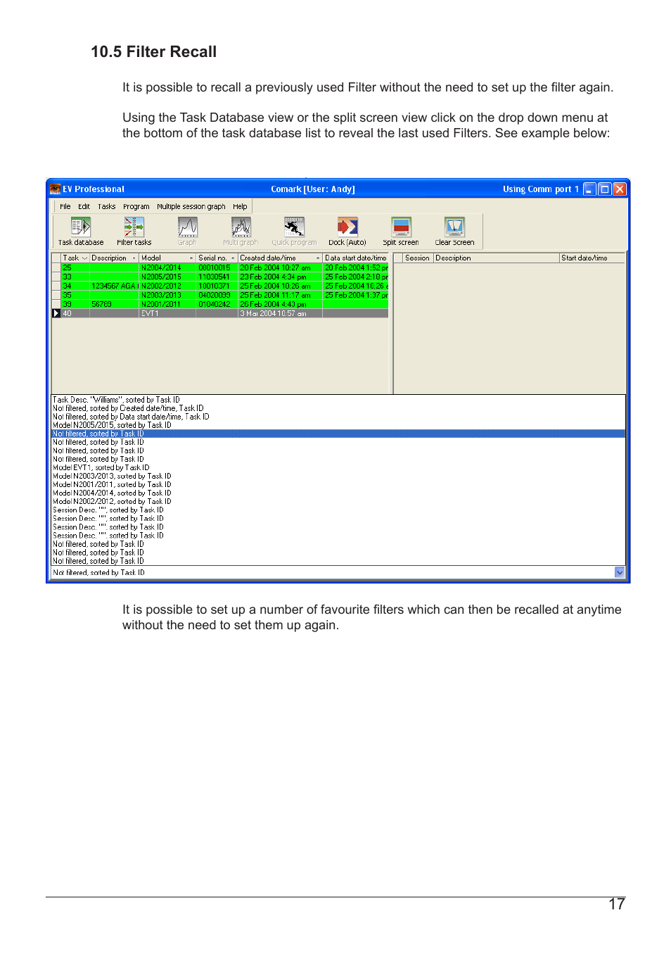 Comark EV SOFTWARE User Manual | Page 18 / 26