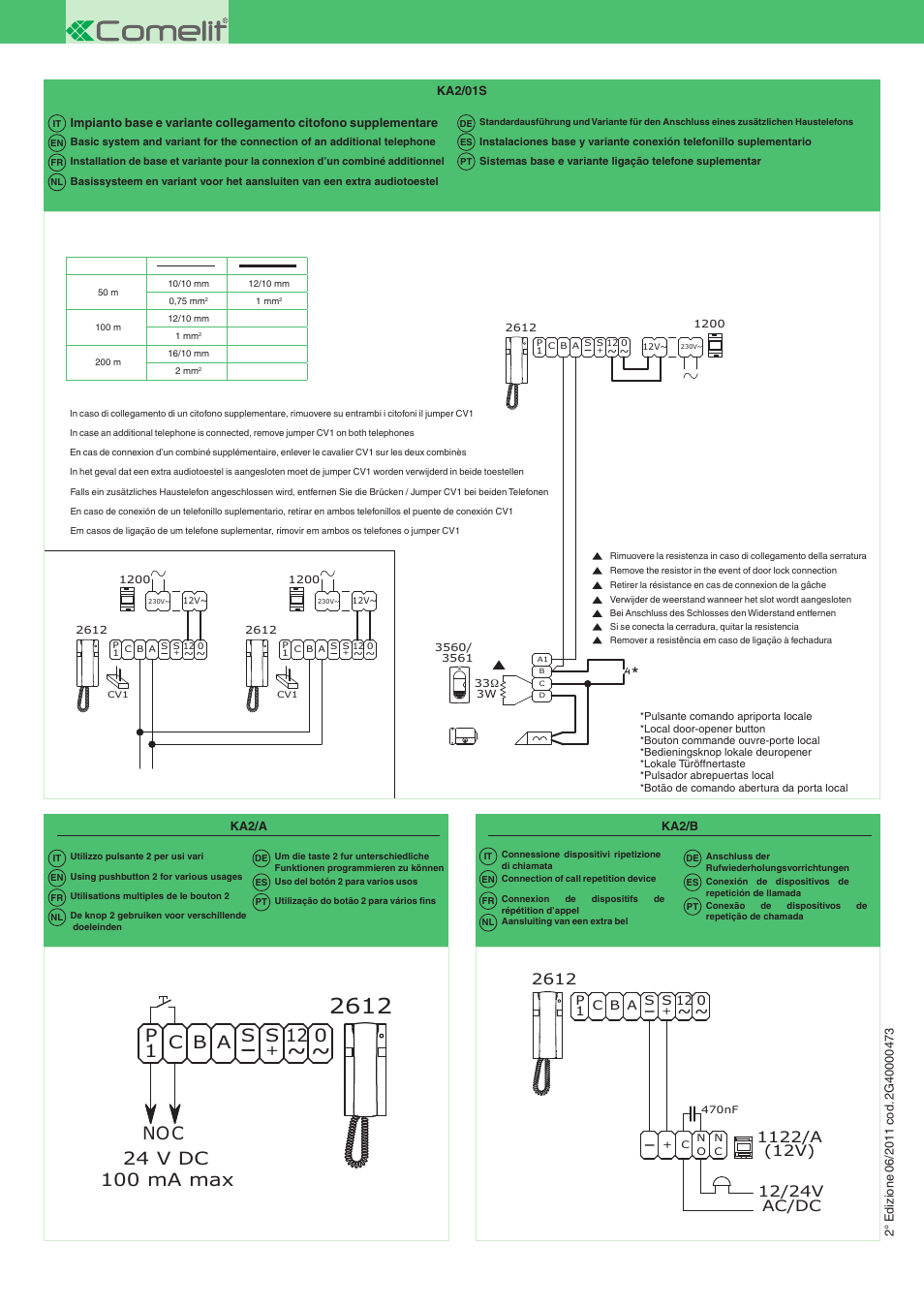 12 0 s | Comelit MT ART 8270 User Manual | Page 2 / 2