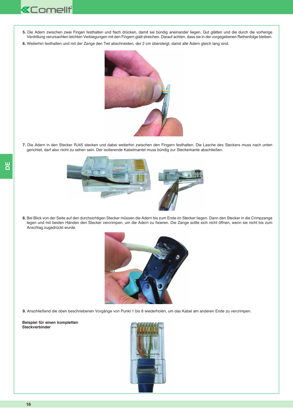 Comelit MT KIT VIP 8513IM User Manual | Page 16 / 40