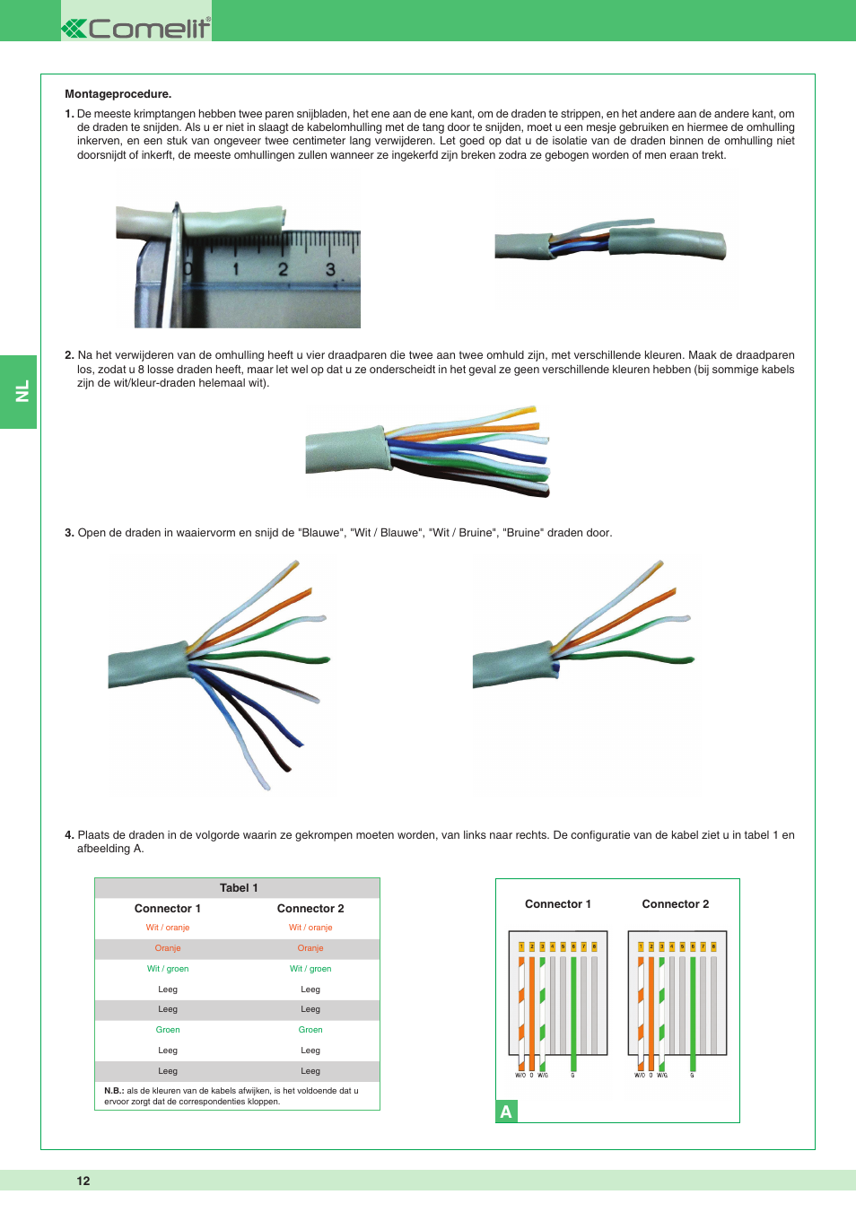Comelit MT 8511I User Manual | Page 12 / 36