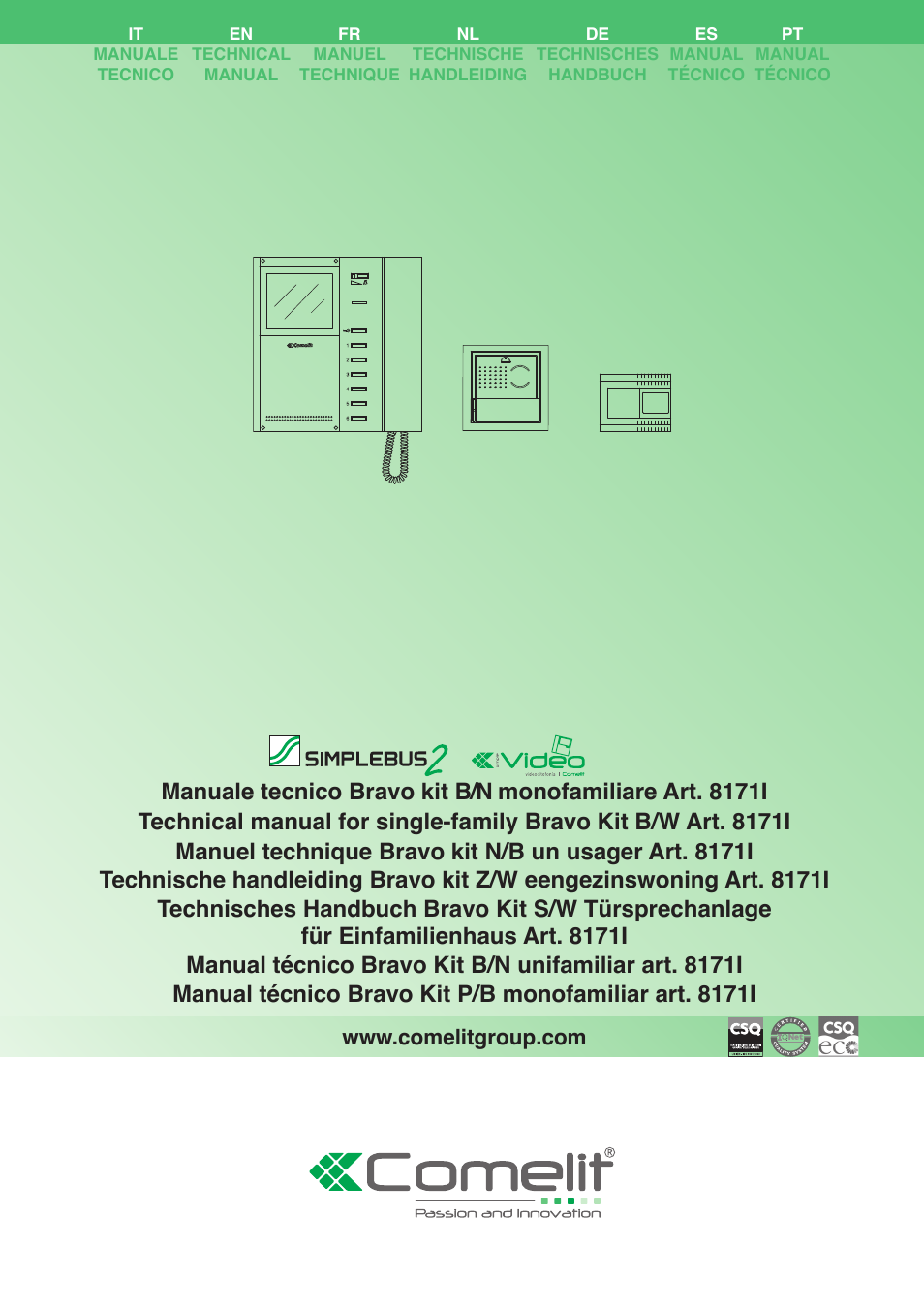 Comelit MT 8171I User Manual | 96 pages