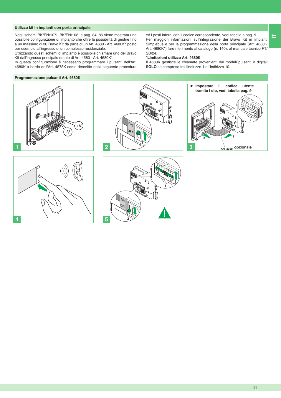It 2 4 | Comelit MT 8171I User Manual | Page 11 / 96