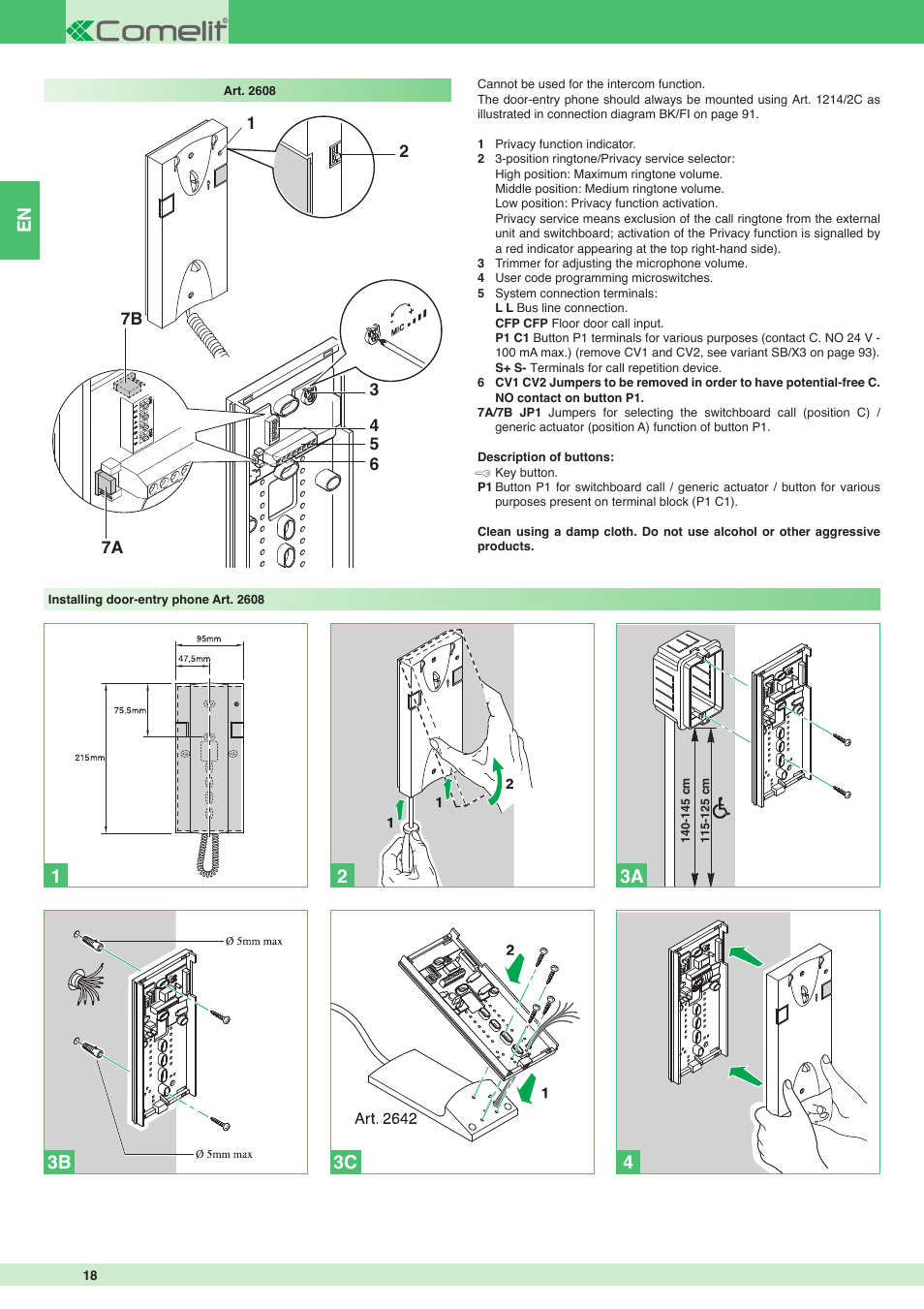Comelit MT 8171I User Manual | Page 18 / 96