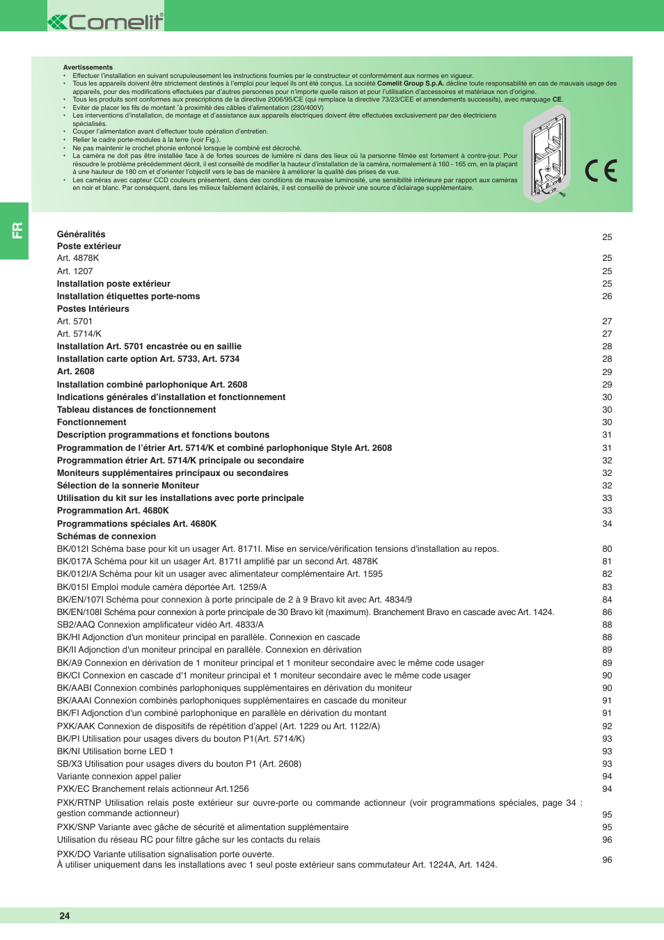 Comelit MT 8171I User Manual | Page 24 / 96