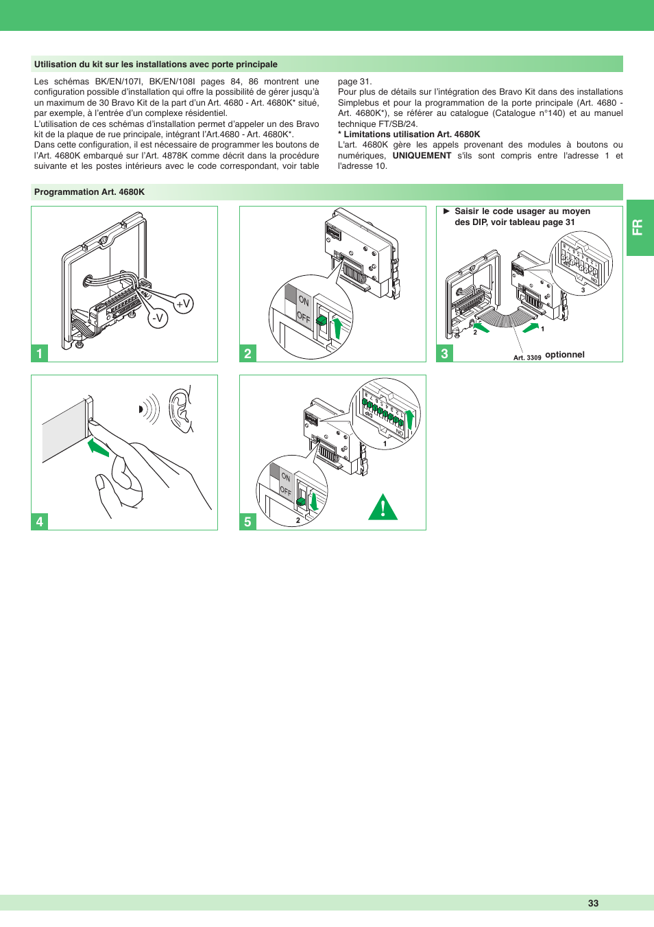 Fr 2 4 | Comelit MT 8171I User Manual | Page 33 / 96