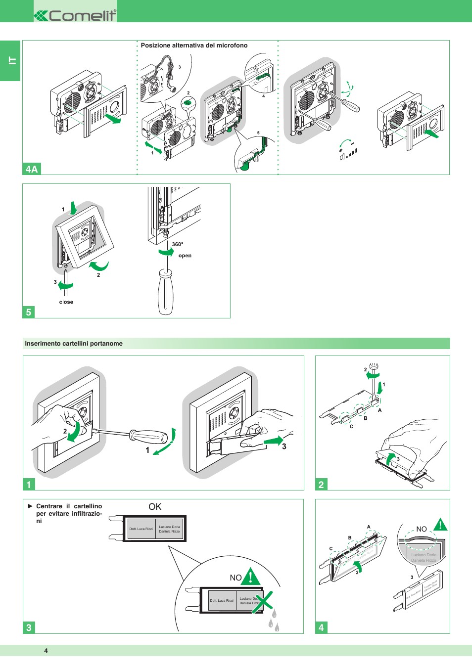 Comelit MT 8171I User Manual | Page 4 / 96