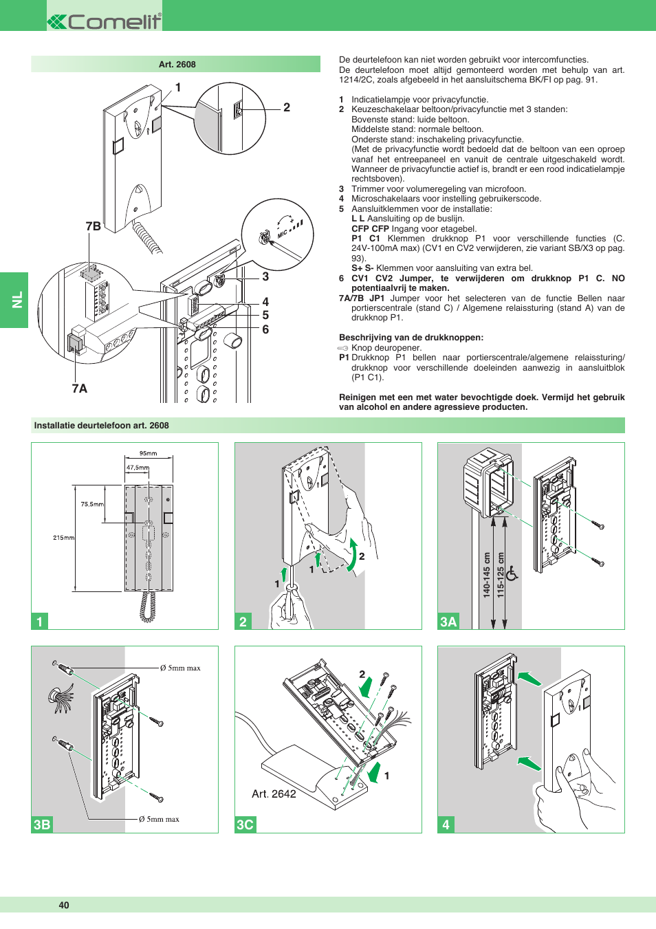 Comelit MT 8171I User Manual | Page 40 / 96