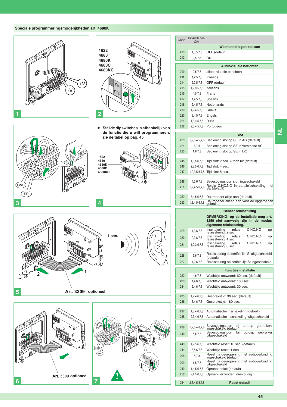 V +v | Comelit MT 8171I User Manual | Page 45 / 96