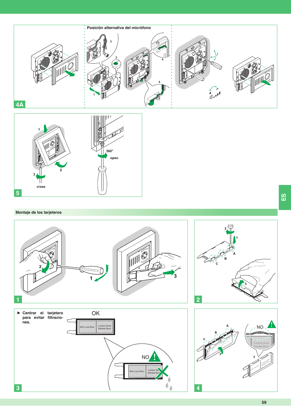 Comelit MT 8171I User Manual | Page 59 / 96