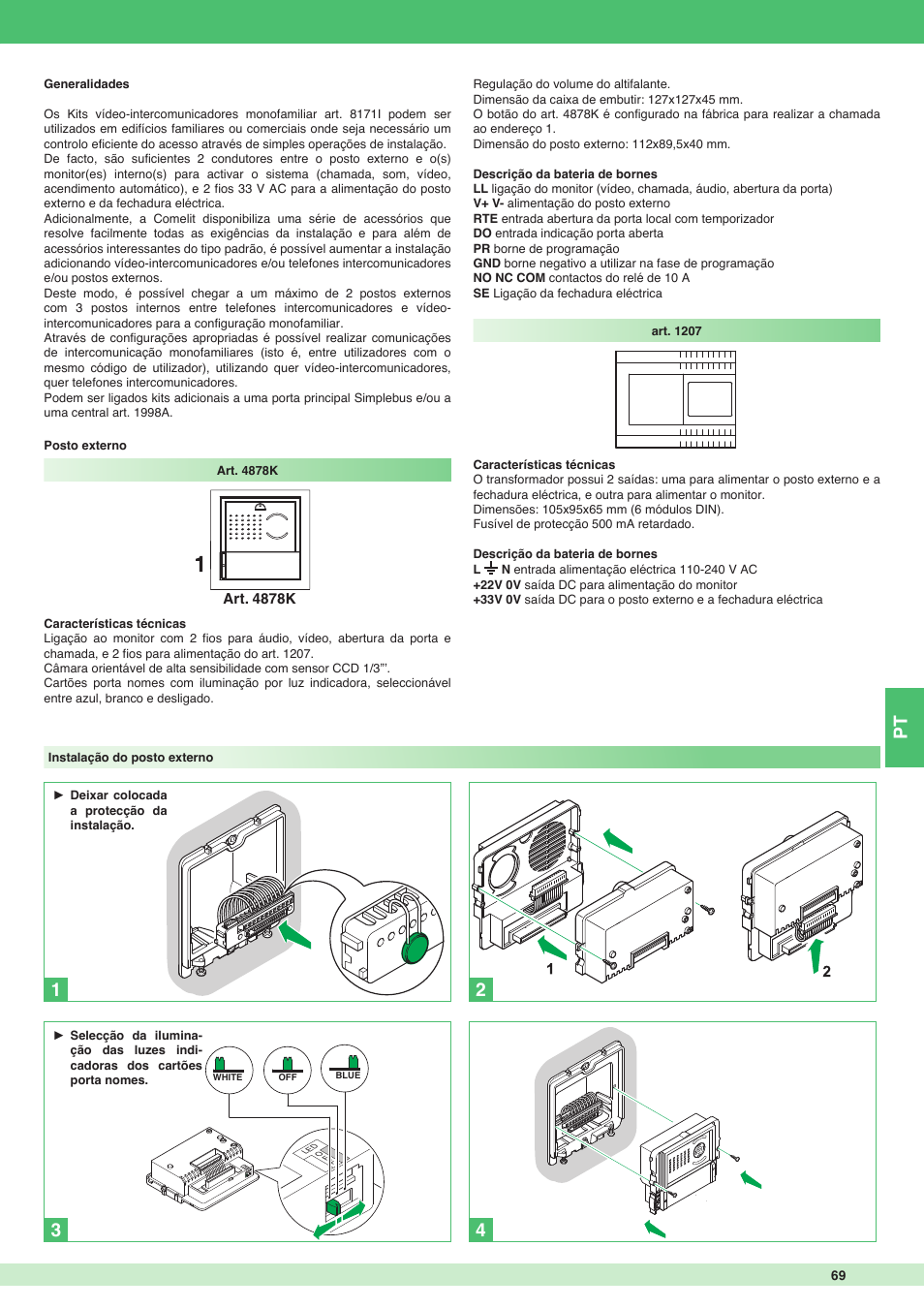 Comelit MT 8171I User Manual | Page 69 / 96