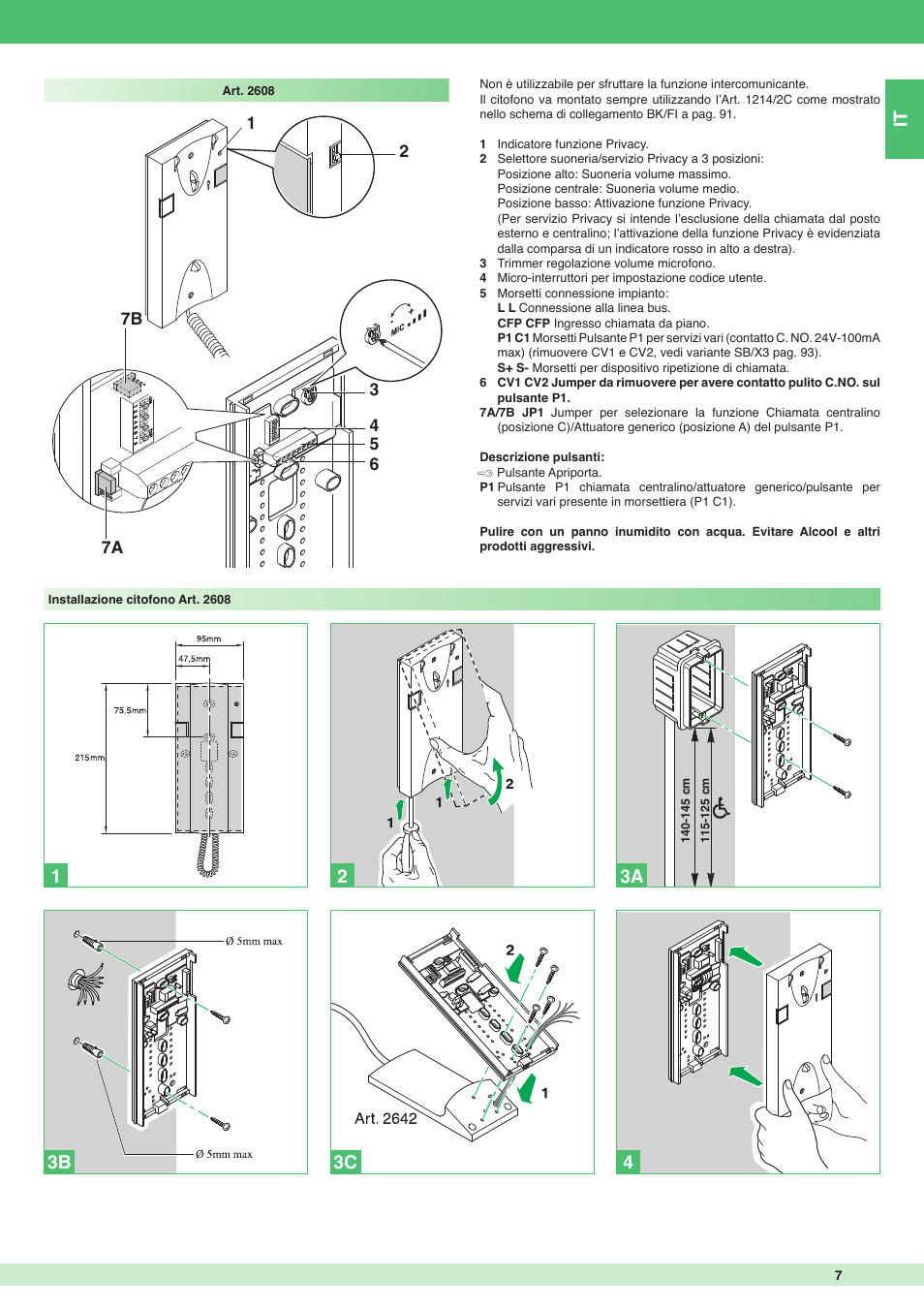 Comelit MT 8171I User Manual | Page 7 / 96