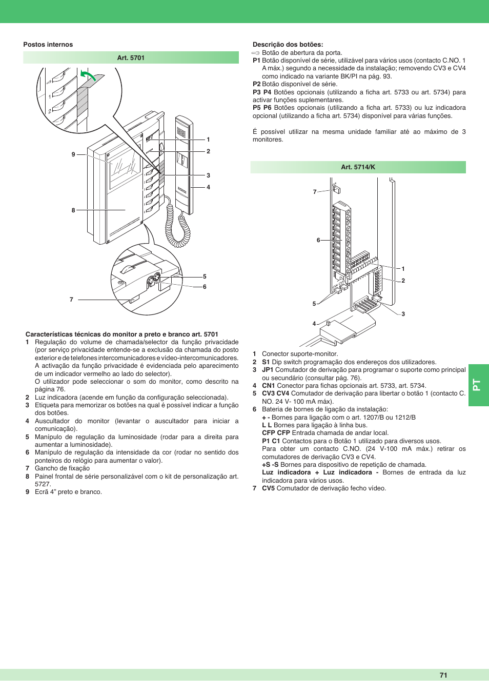 Comelit MT 8171I User Manual | Page 71 / 96