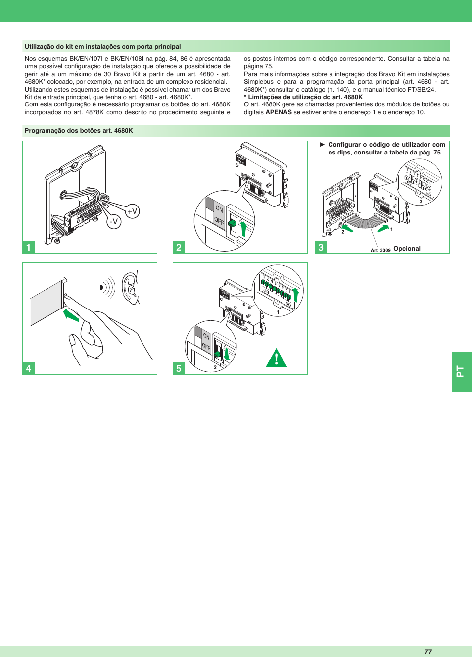 Pt 2 4 | Comelit MT 8171I User Manual | Page 77 / 96