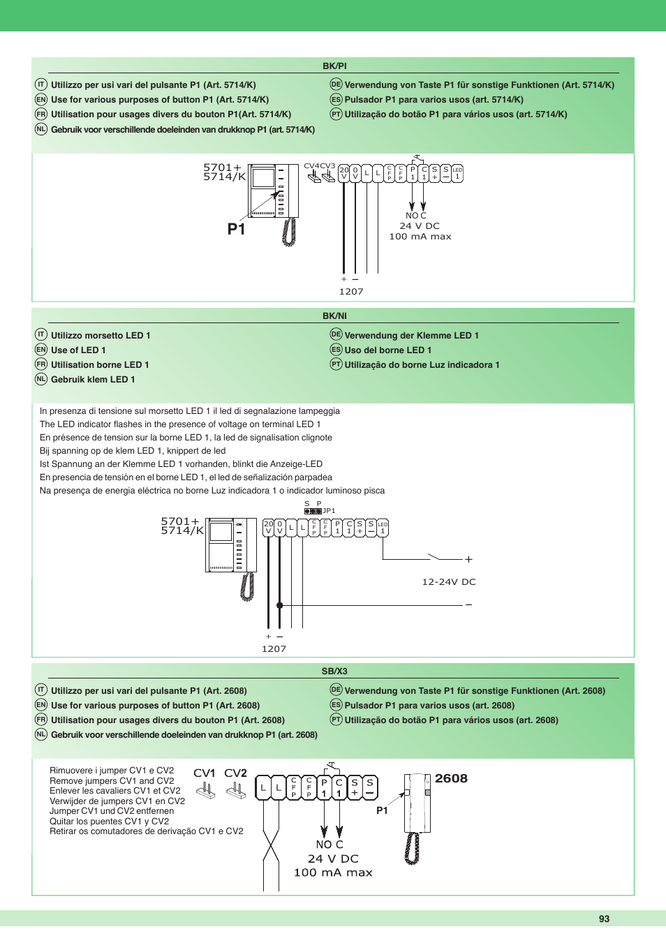 Comelit MT 8171I User Manual | Page 93 / 96