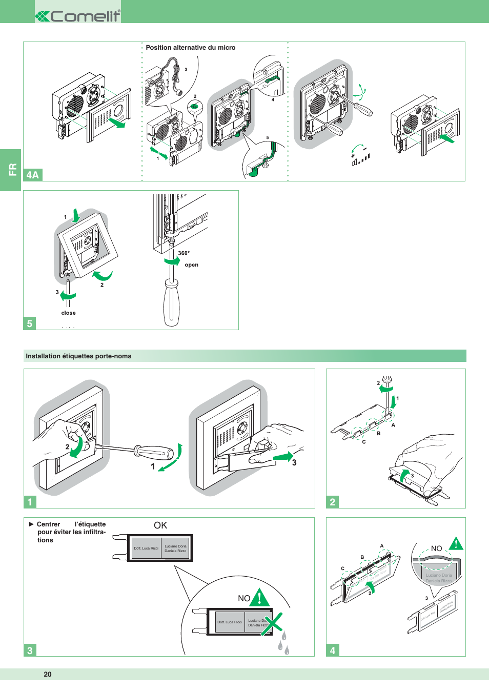 Comelit MT 8171IGK User Manual | Page 20 / 72