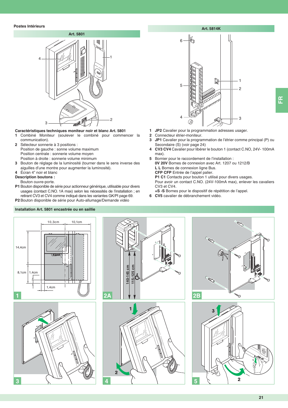 12 2b 2a | Comelit MT 8171IGK User Manual | Page 21 / 72