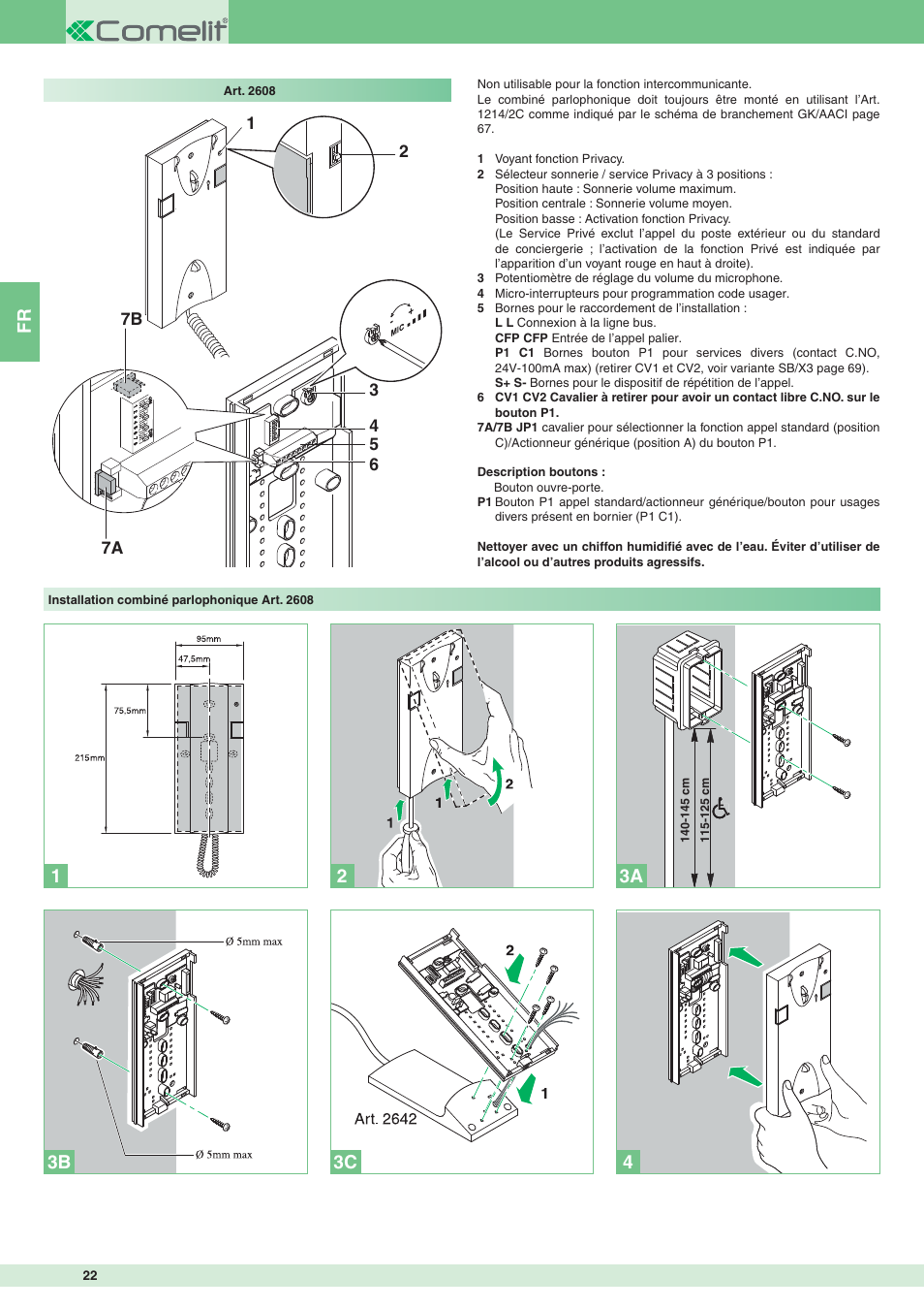 Comelit MT 8171IGK User Manual | Page 22 / 72