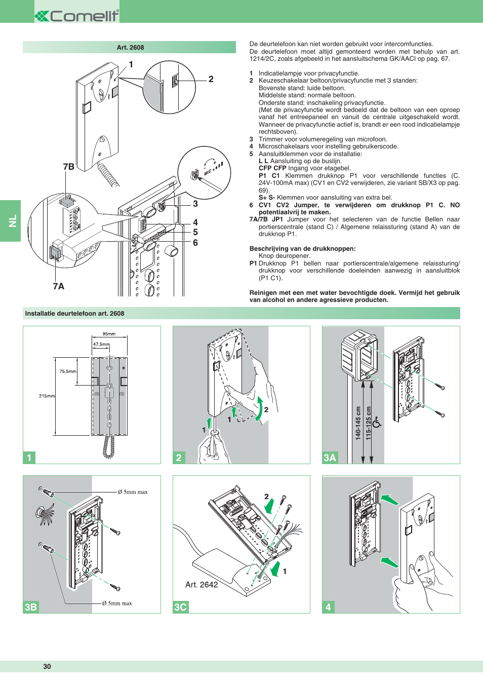 Comelit MT 8171IGK User Manual | Page 30 / 72