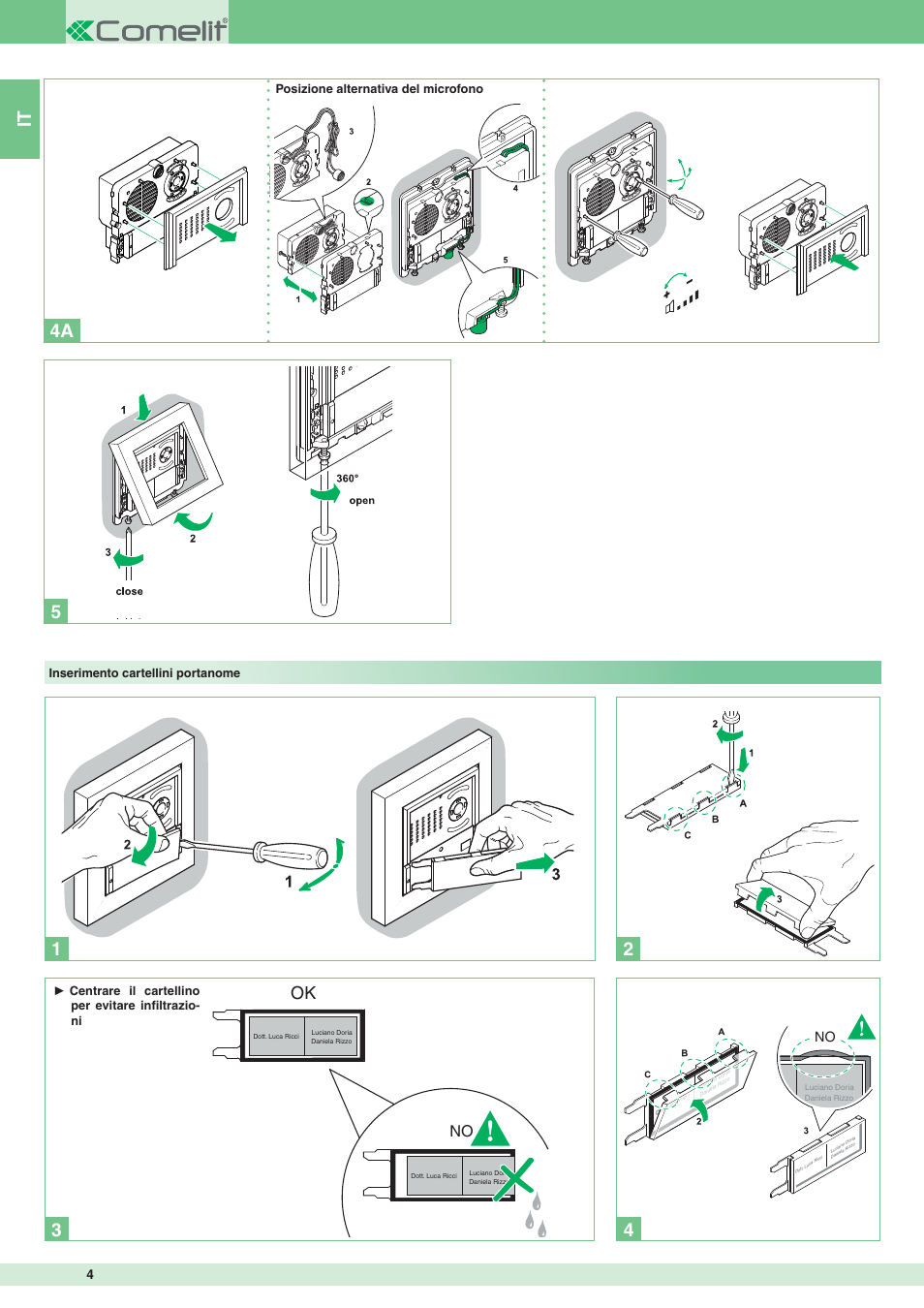 Comelit MT 8171IGK User Manual | Page 4 / 72