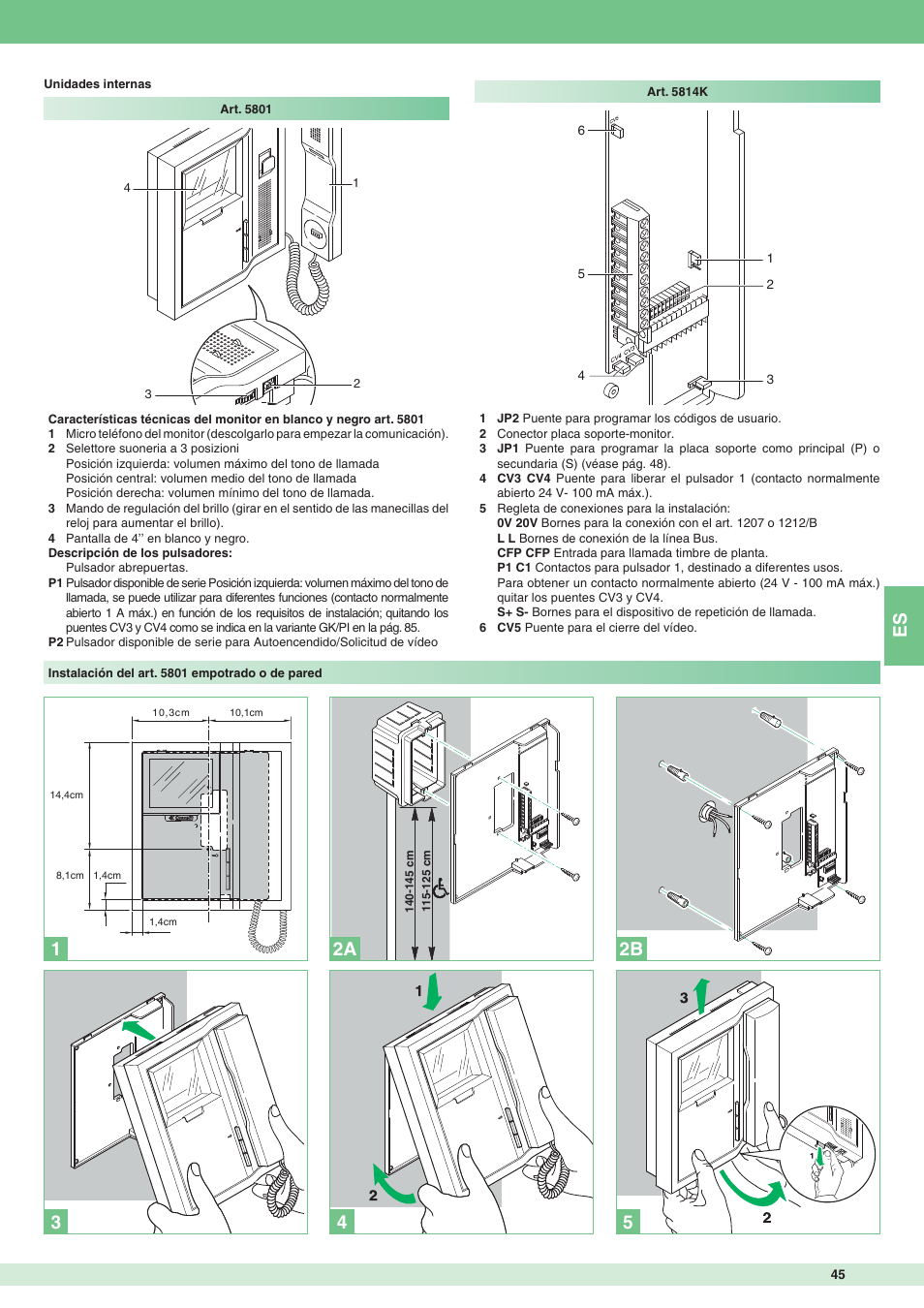 12 2b 2a | Comelit MT 8171IGK User Manual | Page 45 / 72