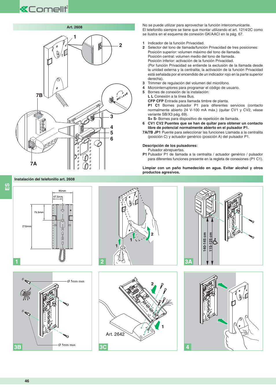 Comelit MT 8171IGK User Manual | Page 46 / 72