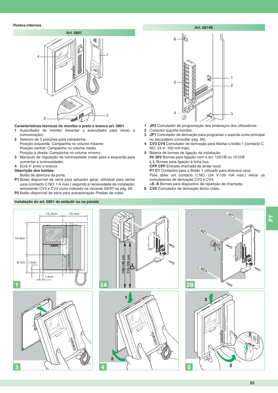 12 2b 2a | Comelit MT 8171IGK User Manual | Page 53 / 72