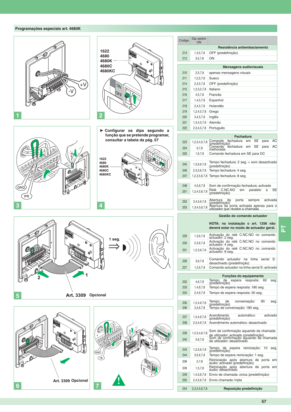 V +v | Comelit MT 8171IGK User Manual | Page 57 / 72