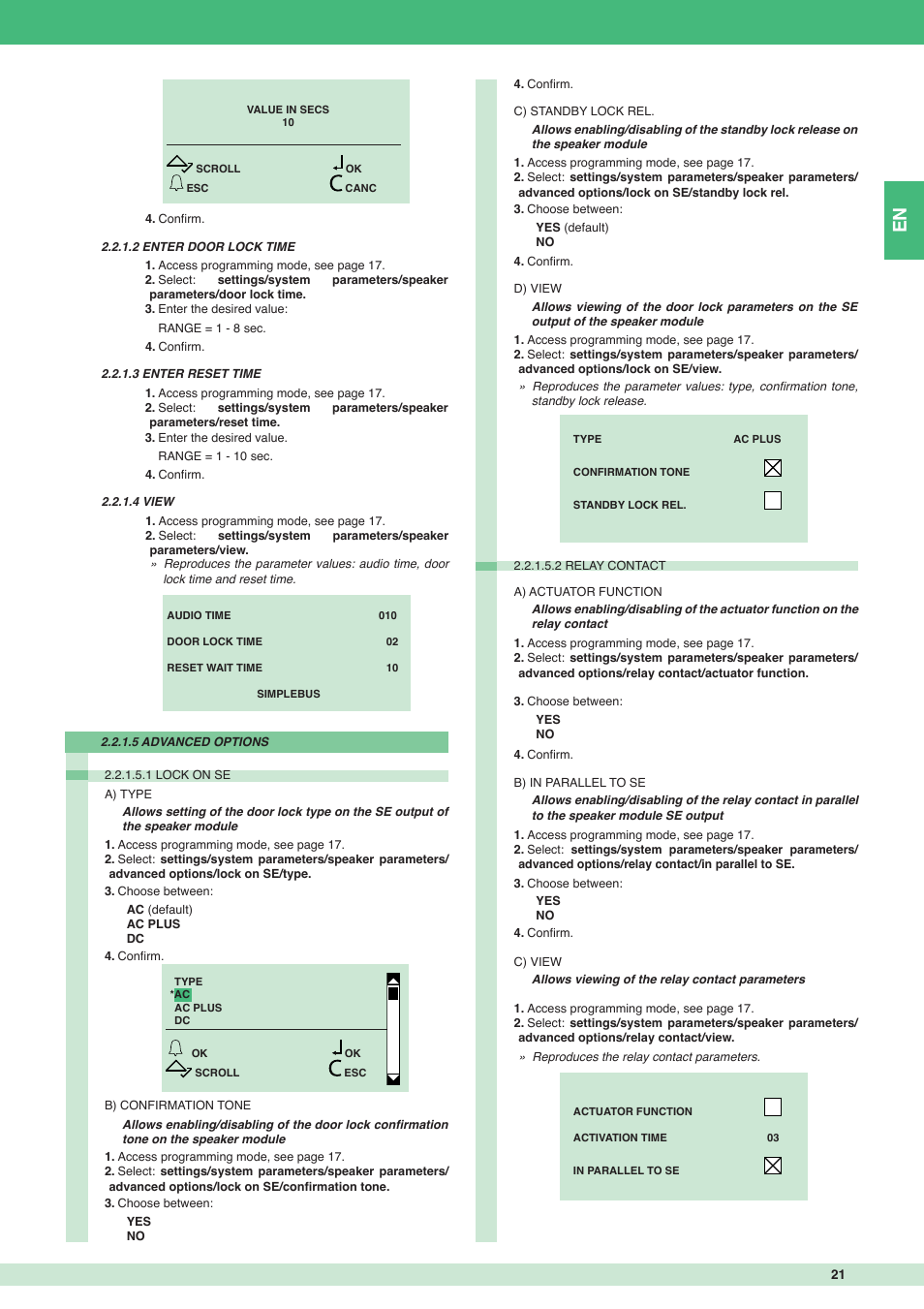 Comelit MT 3451 FR User Manual | Page 21 / 80