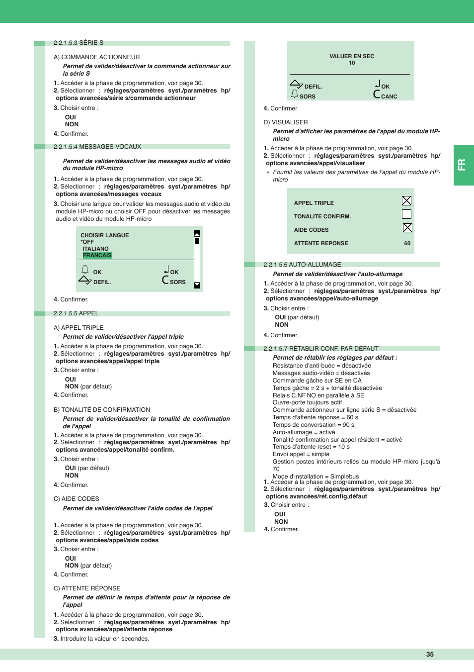 Comelit MT 3451 FR User Manual | Page 35 / 80