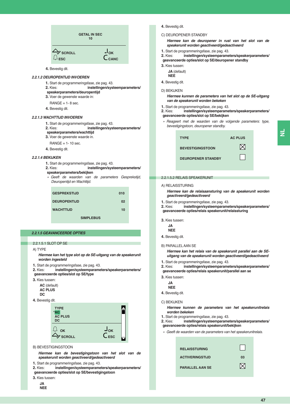 Comelit MT 3451 FR User Manual | Page 47 / 80