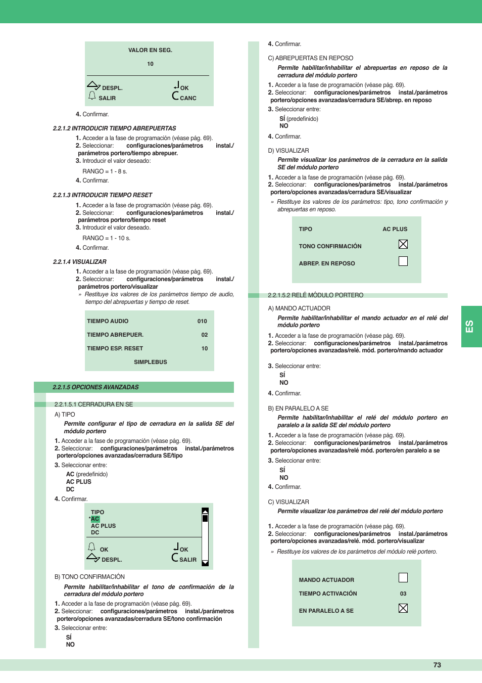 Comelit MT 3451 FR User Manual | Page 73 / 80