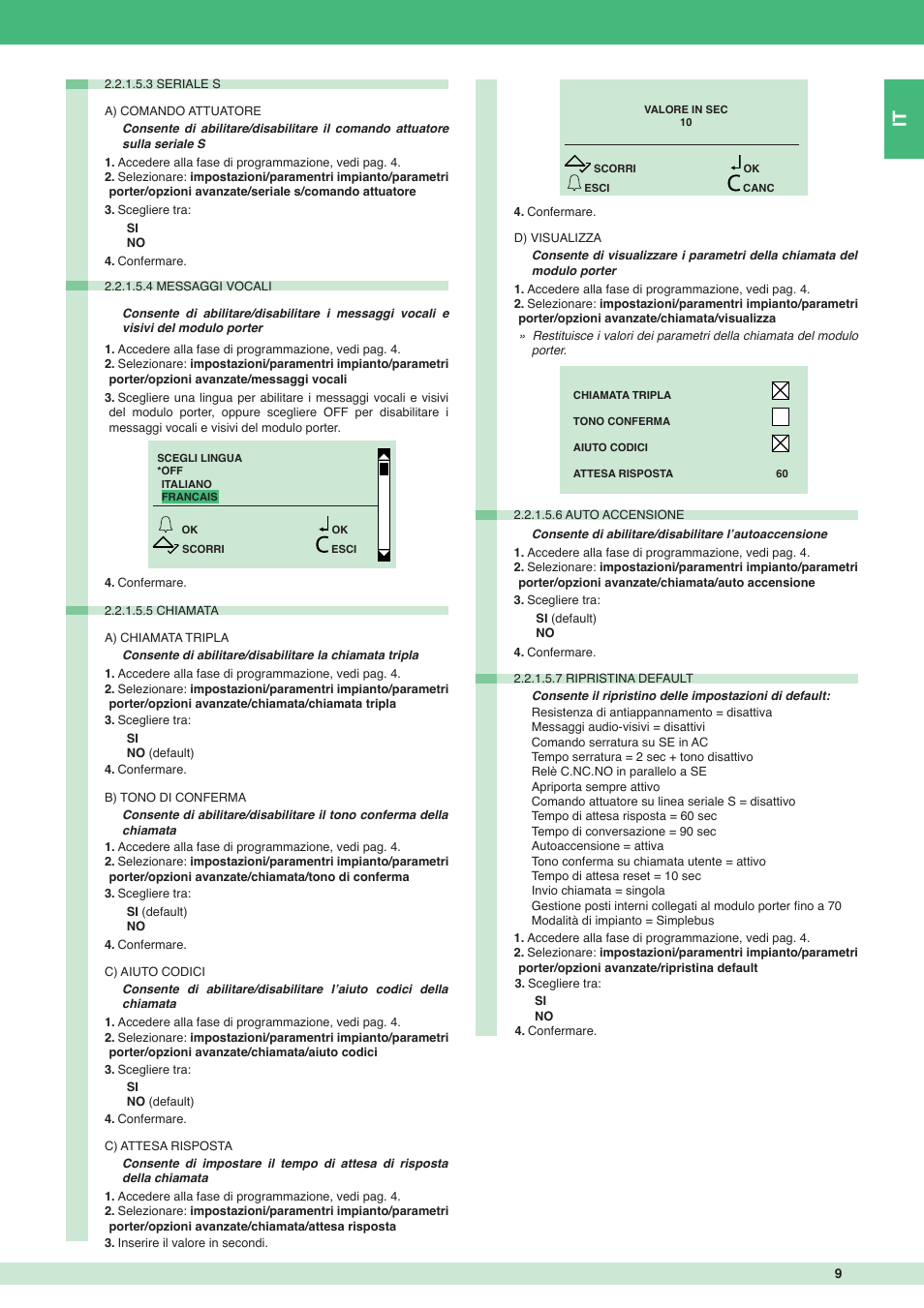 Comelit MT 3451 FR User Manual | Page 9 / 80