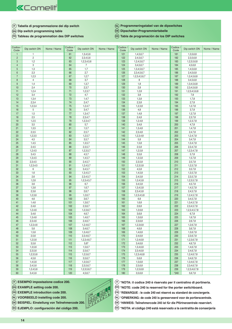 Comelit MT 3451 FR User Manual | Page 14 / 20