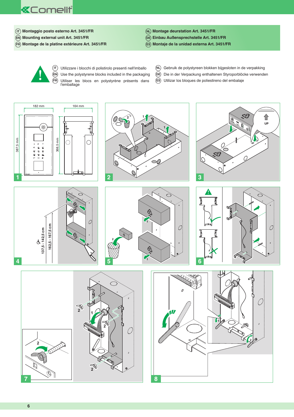 Comelit MT 3451 FR User Manual | Page 6 / 20