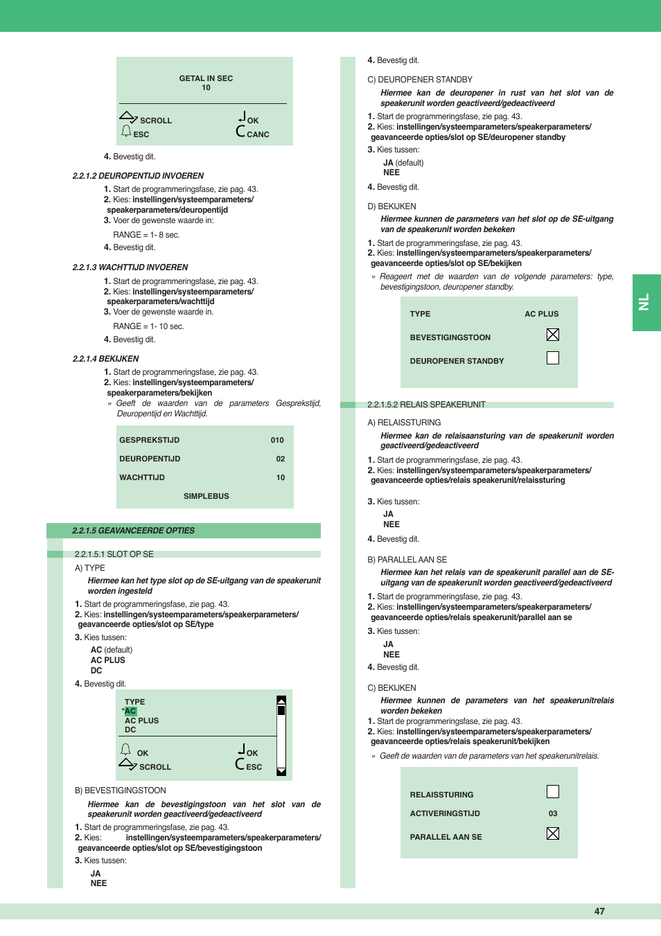 Comelit MT 3451 User Manual | Page 47 / 80