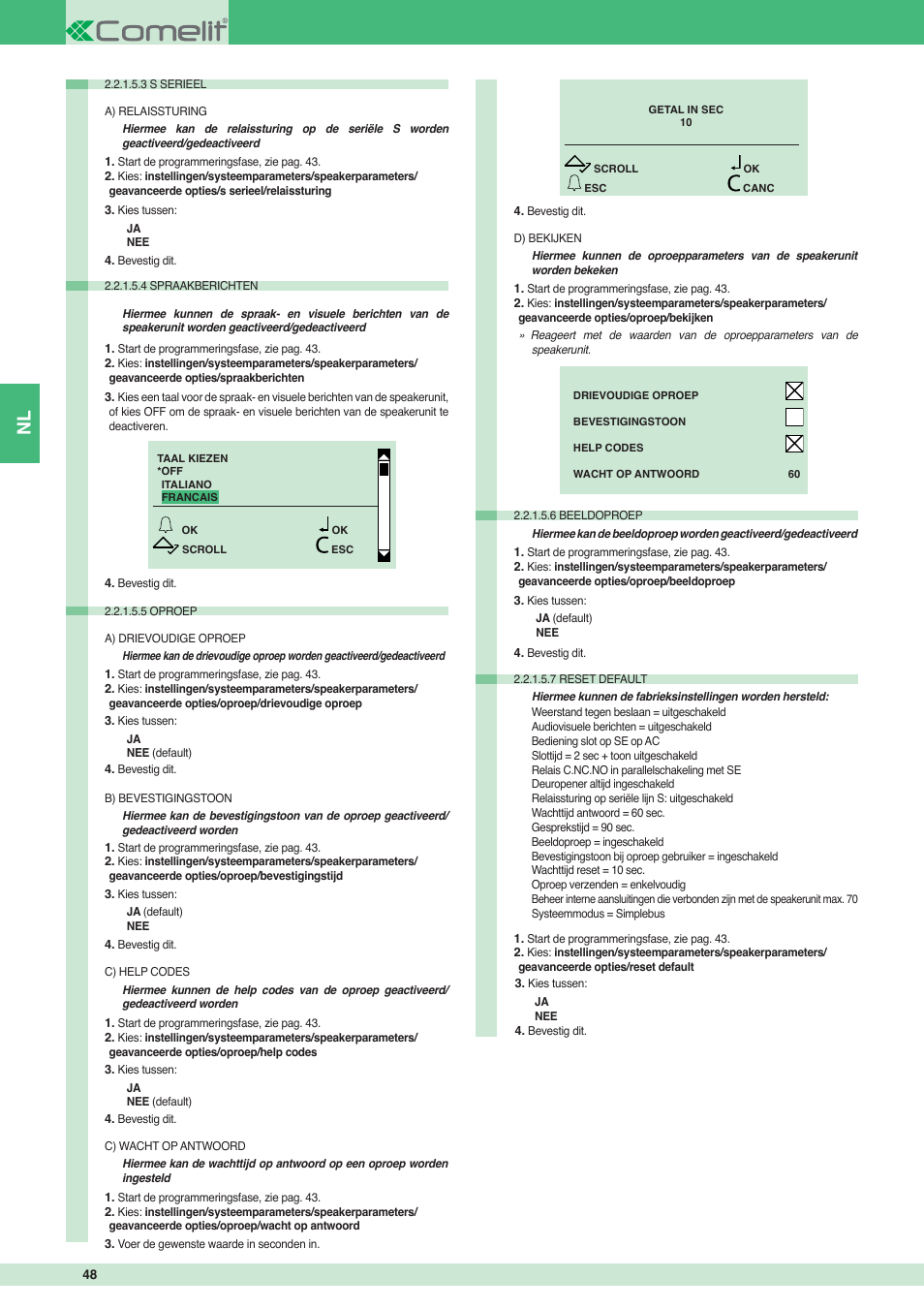 Comelit MT 3451 User Manual | Page 48 / 80